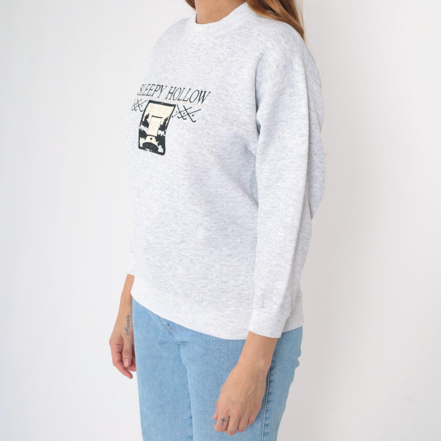 90s Sleepy Hollow Country Club Sweatshirt Embroidered Golf Crewneck Small