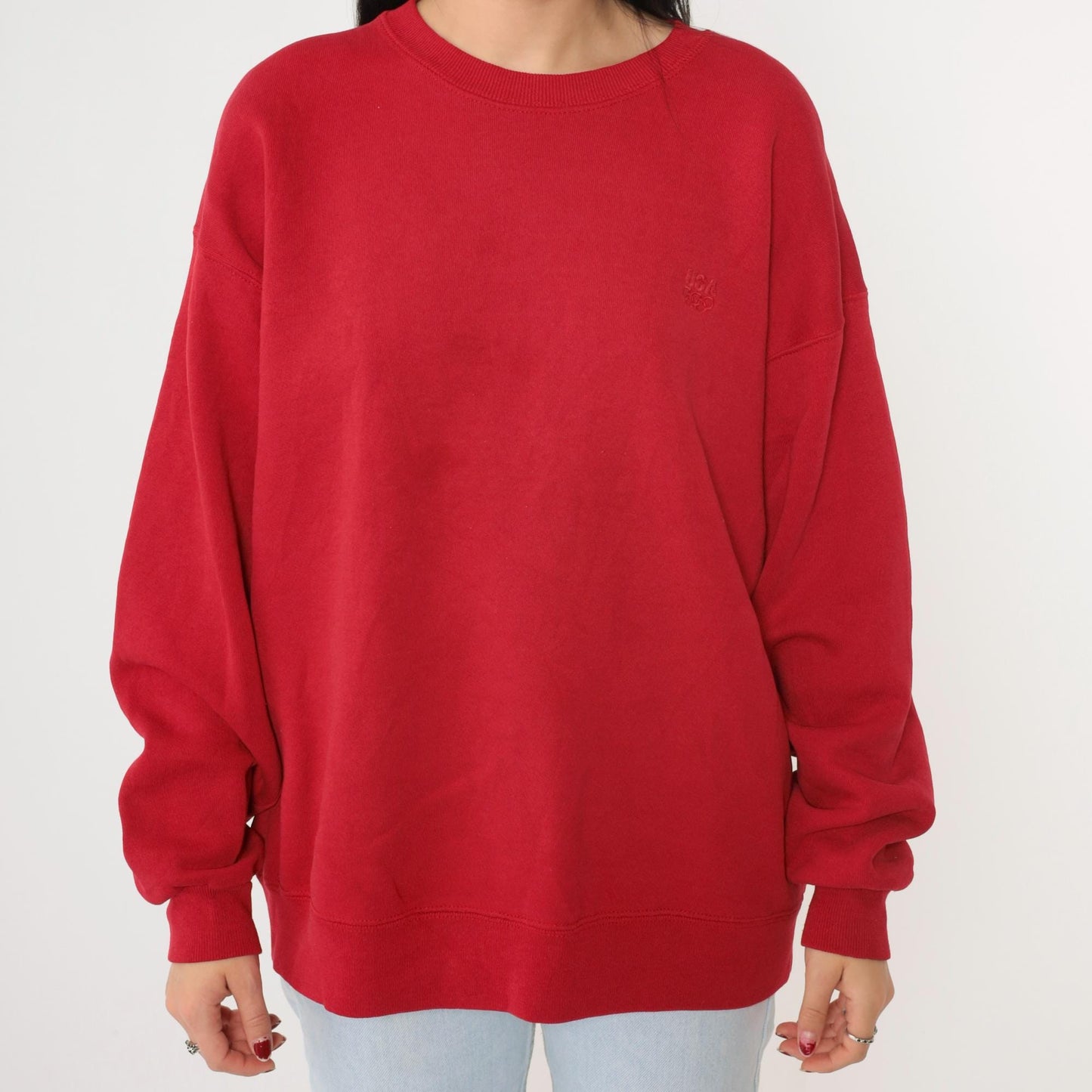 90s USA Olympics Committee Crewneck Sweatshirt Red Extra Large XL