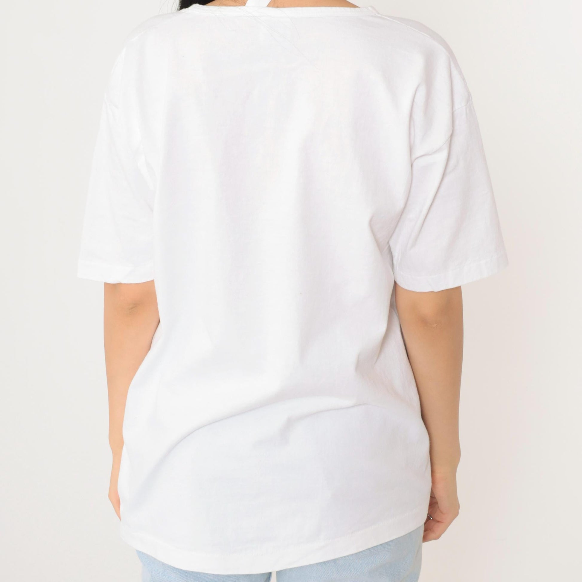 90s Anvil Sunflower Graphic T-Shirt White Cotton Large