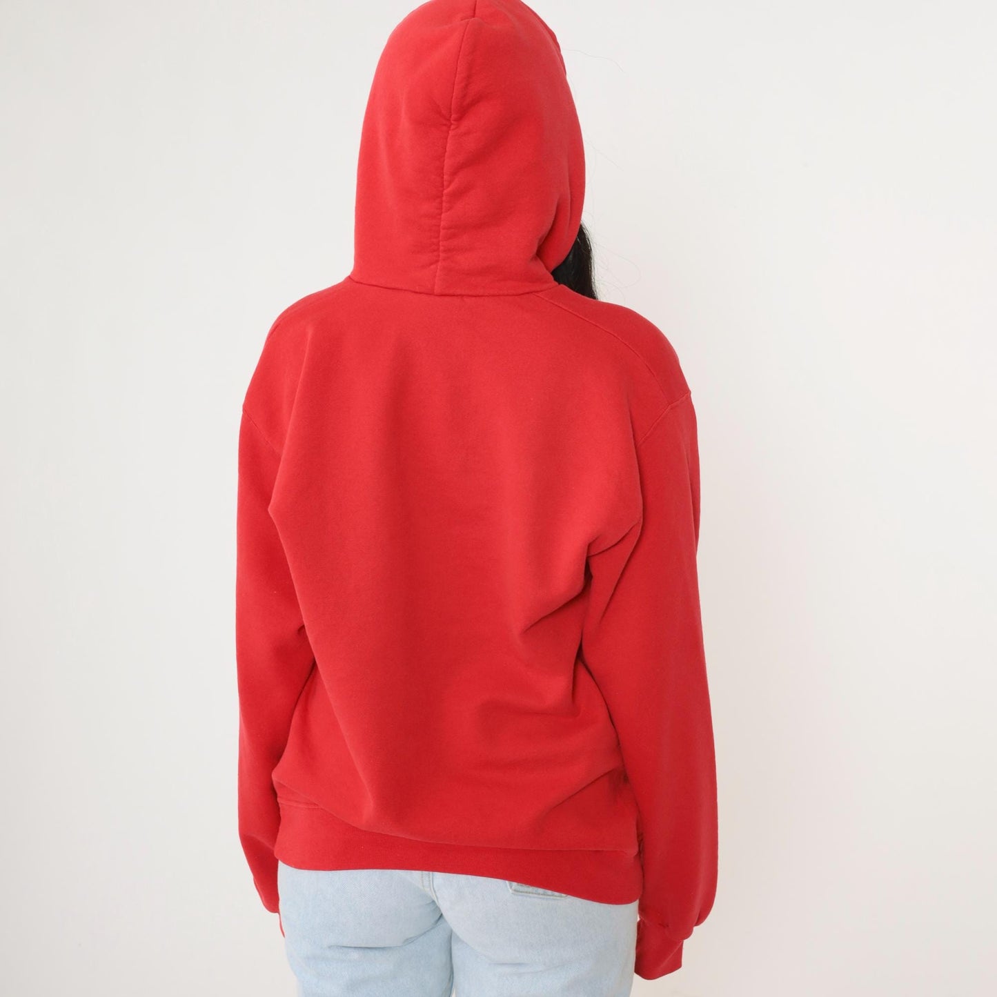 Y2K West Essex High School Hoodie Red Graphic Sweatshirt Medium M