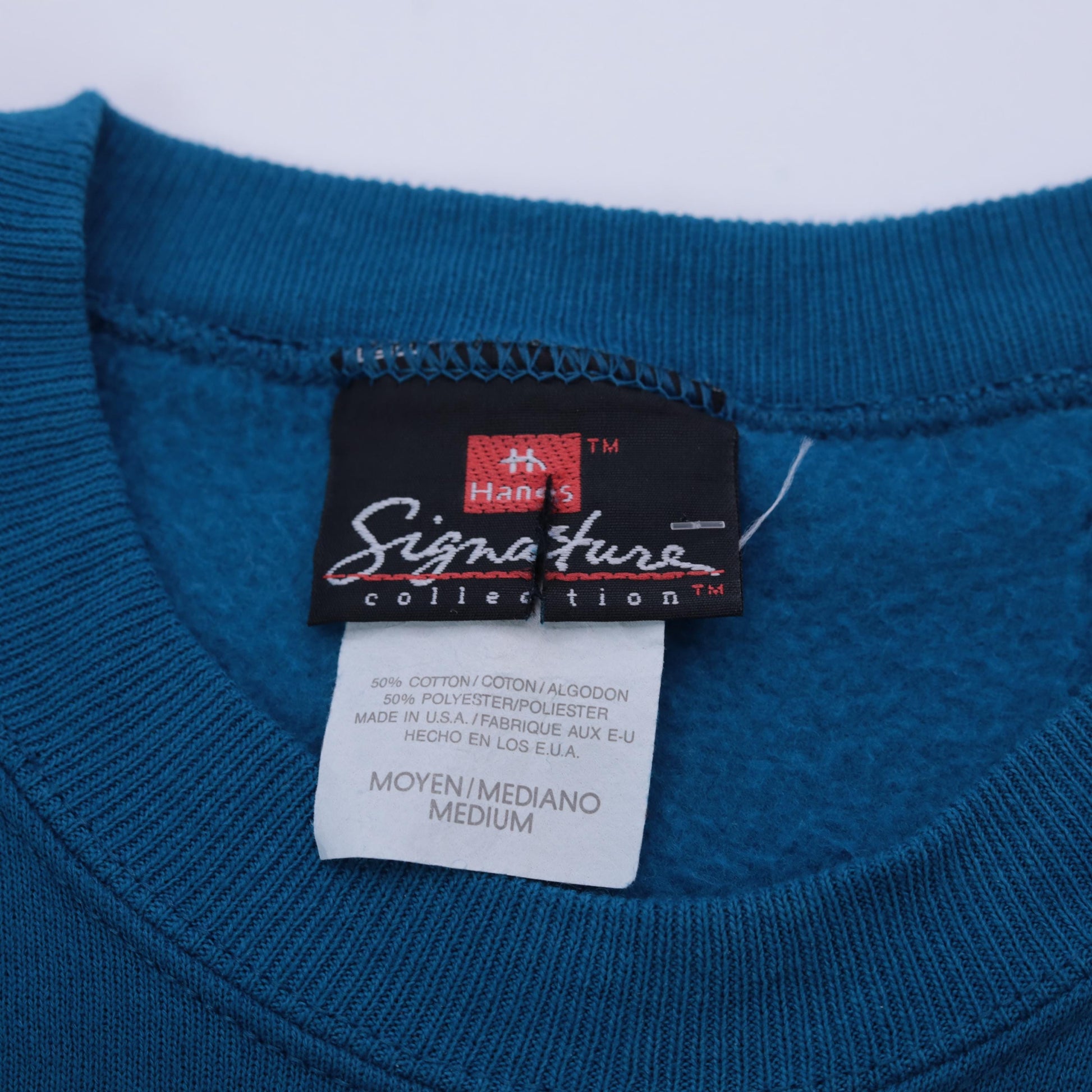 90s Hanes Slogan Sweatshirt What Part of No Blue Pink Crewneck Medium M