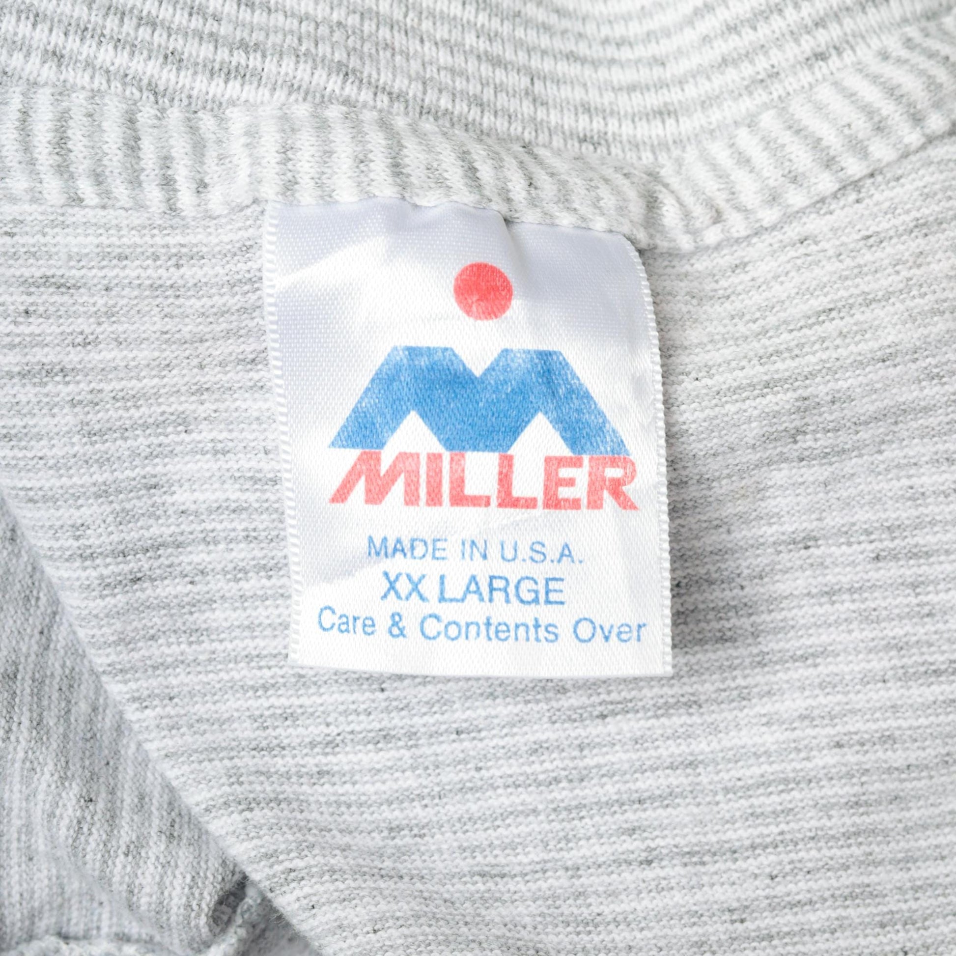 90s Hilton Head Island Sailboat Graphic T-Shirt Grey Striped Crewneck XXL