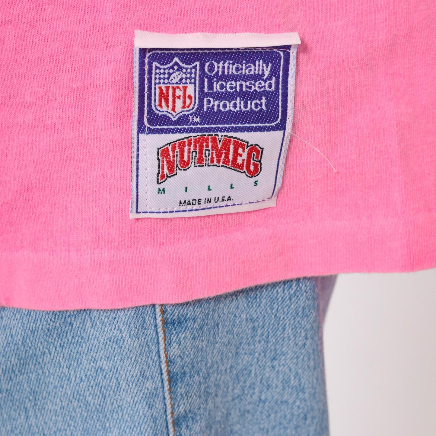 90s Los Angeles Raiders Neon Pink NFL Graphic T-Shirt Cotton Large L