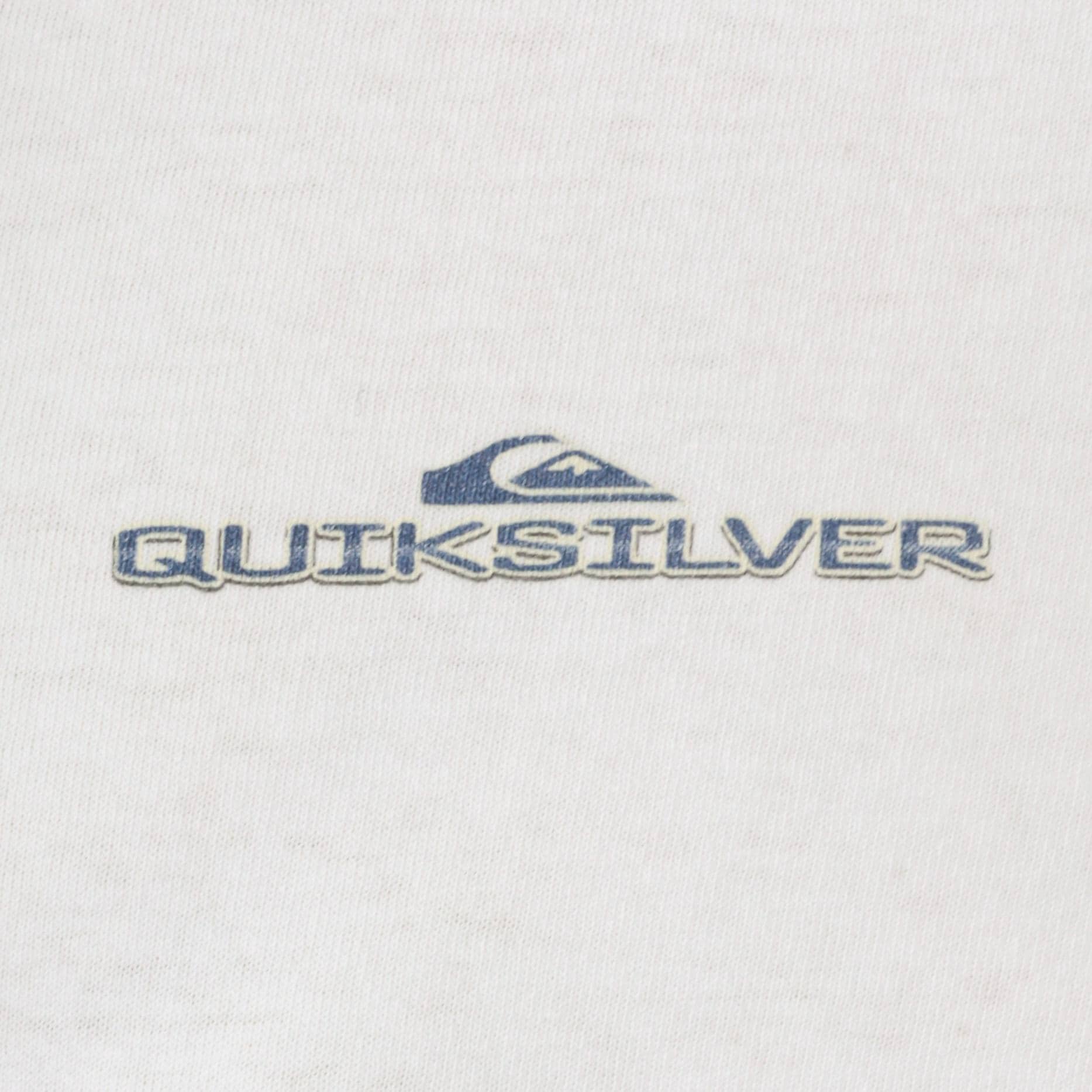 90s Quiksilver Boardriding Long Sleeve Graphic T-Shirt White Extra Large XL