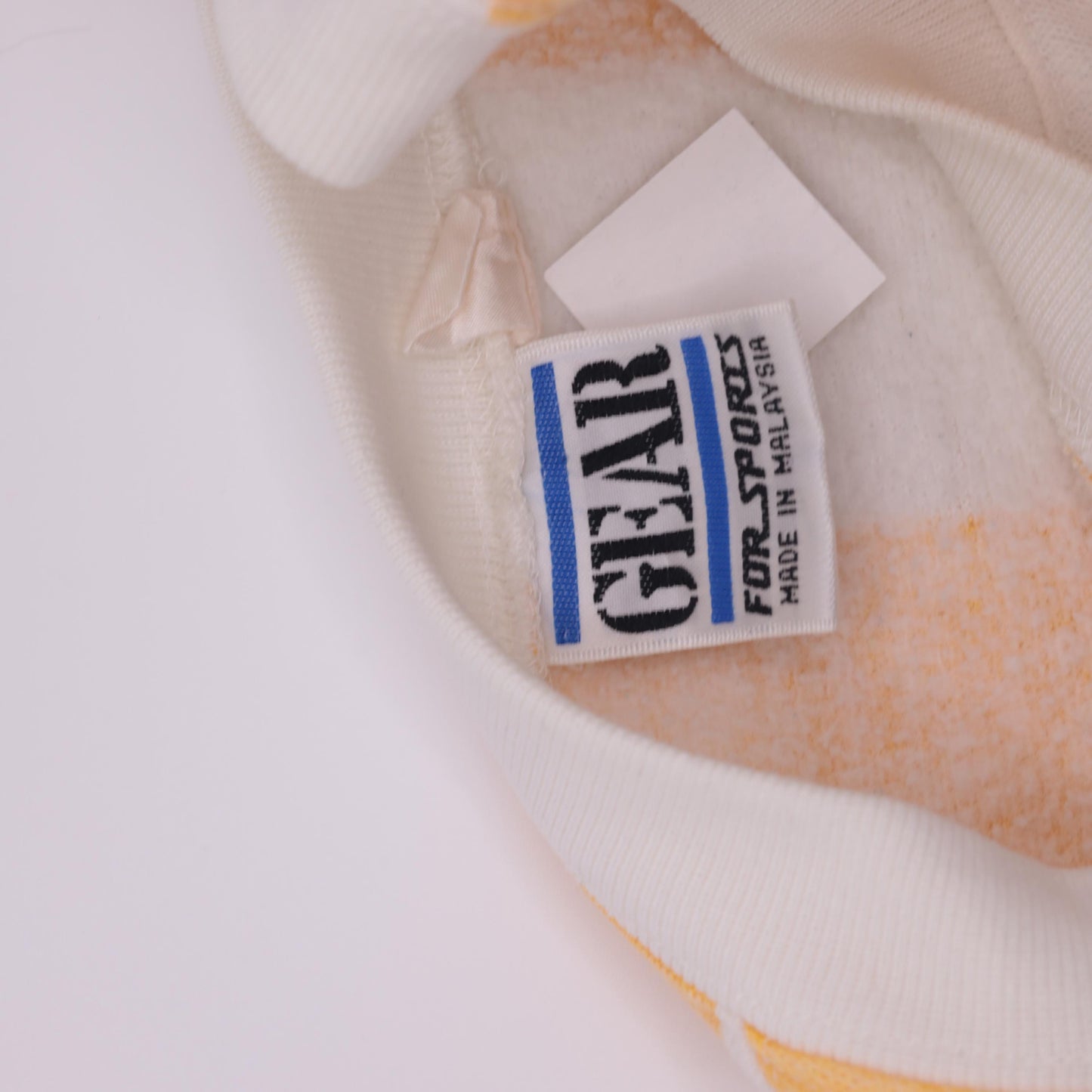 90s Sam Houston State Sweatshirt Yellow White Striped Crewneck Large L