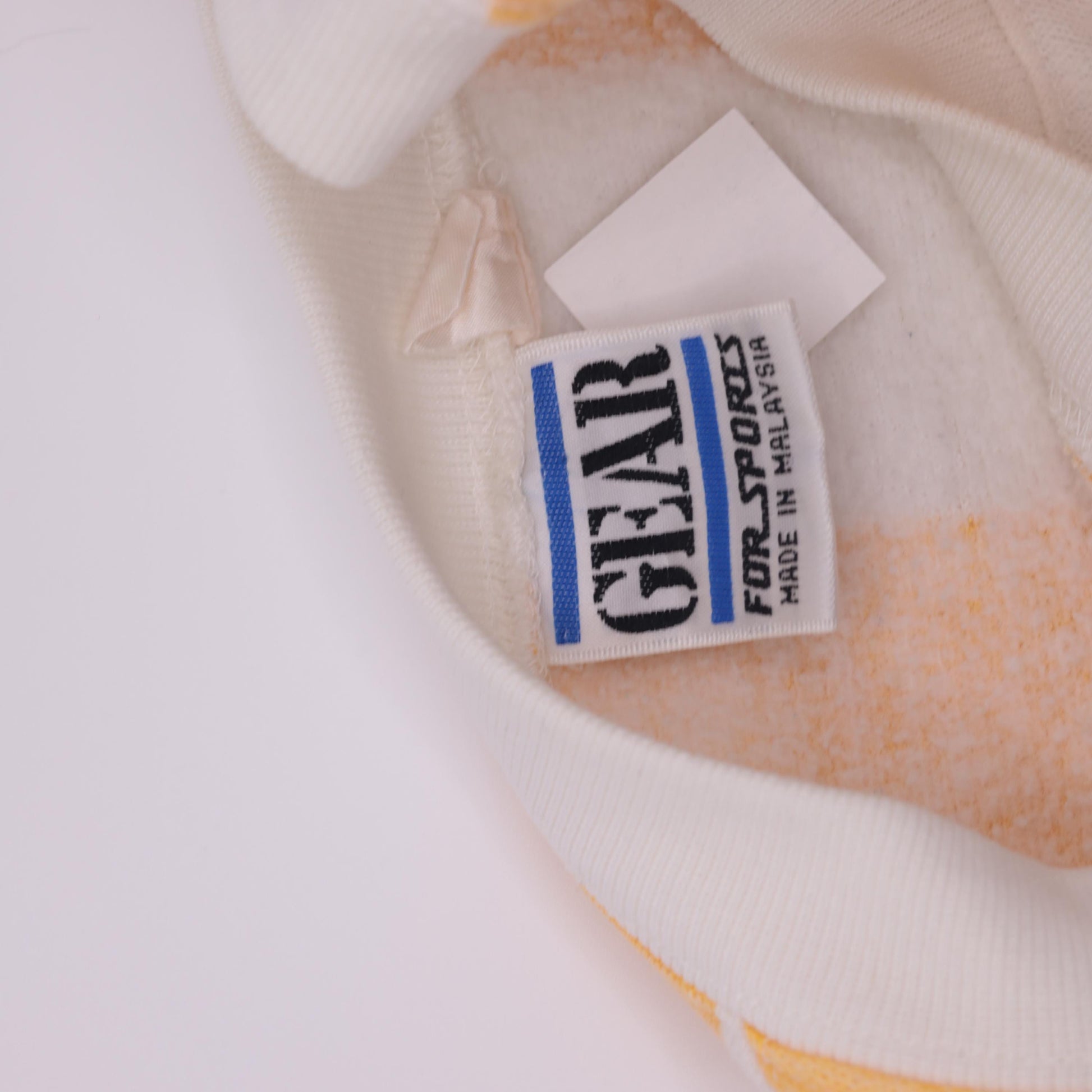 90s Sam Houston State Sweatshirt Yellow White Striped Crewneck Large L