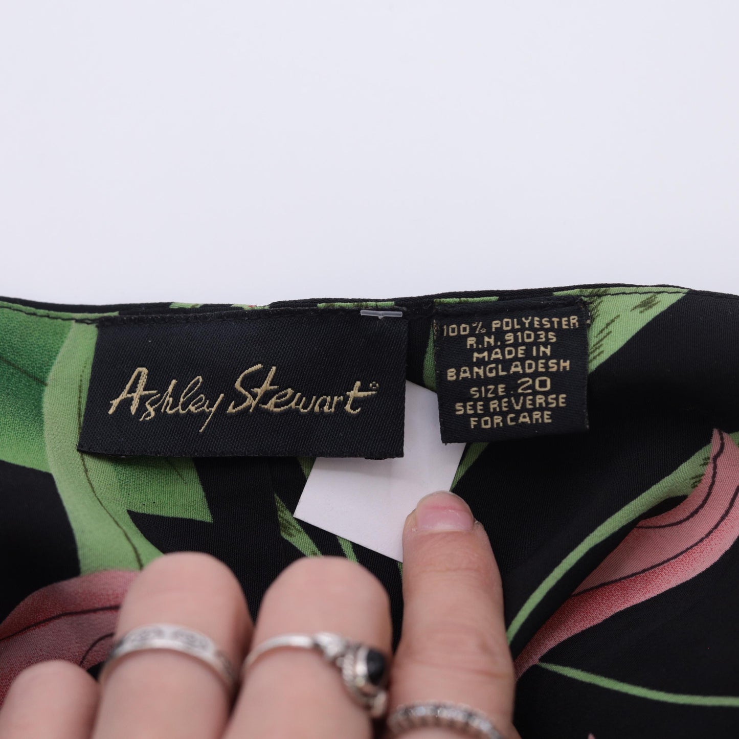 00s Ashley Stewart Floral Halter Maxi Dress Black Pink Green Plunge Neck Plus Size 20