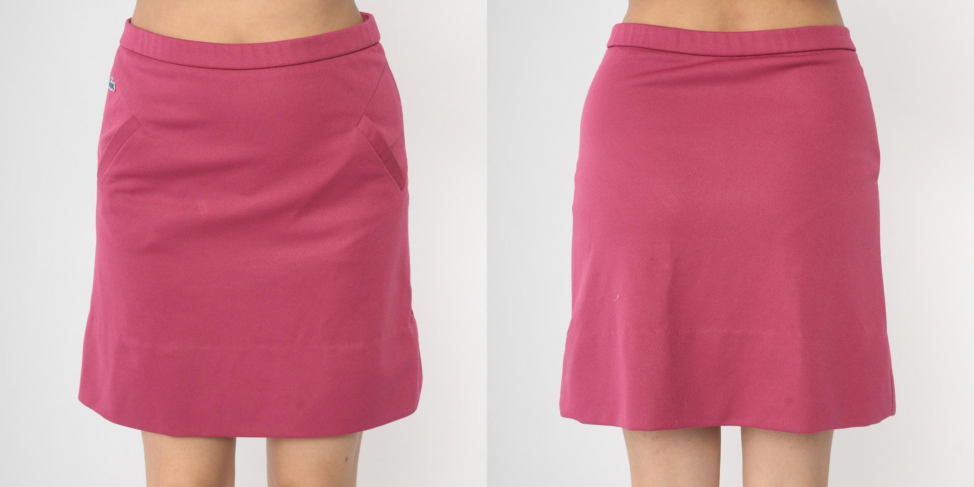 70s Lacoste Haymaker Mini Skirt Pink High Waist Tennis Skort Small