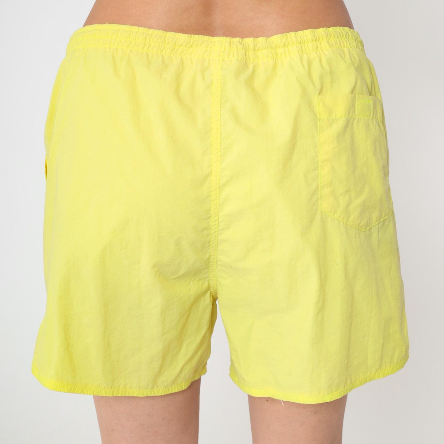 90s Nike Neon Yellow Swim Shorts Men's Large L