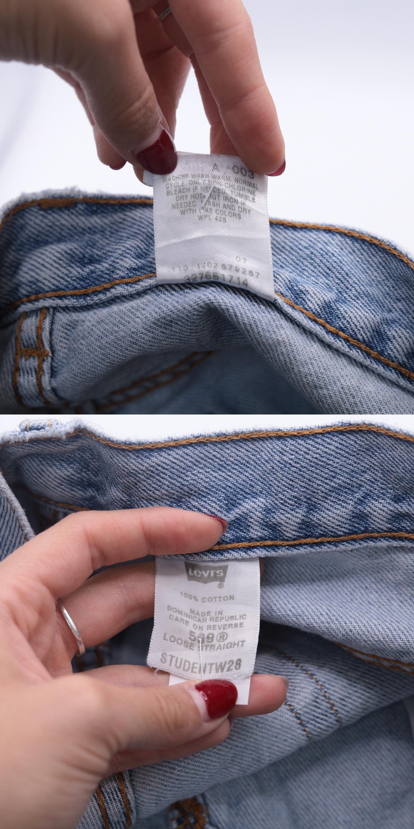 Y2K Levi's 569 High-Waisted Denim Shorts Blue Jean Small 28