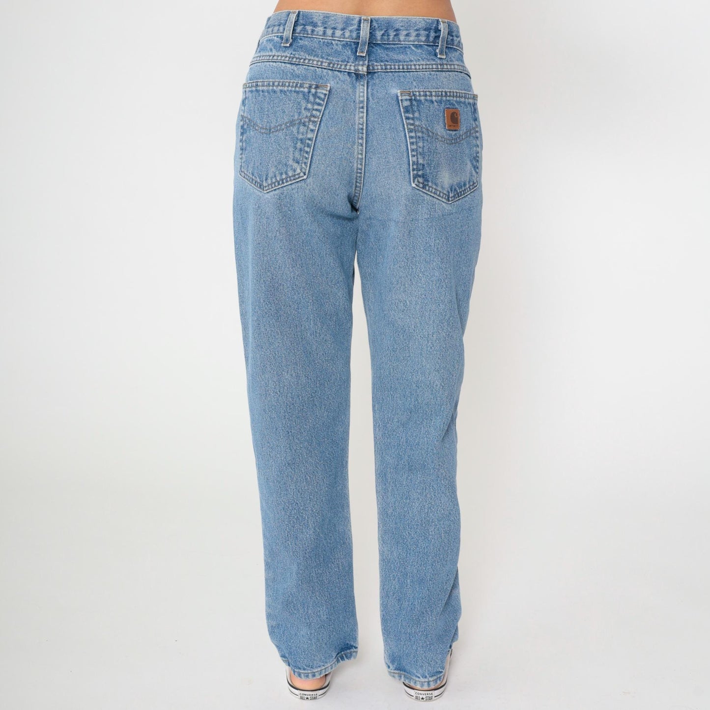 Y2K Carhartt High Rise Straight Leg Jeans Blue Denim 33x34