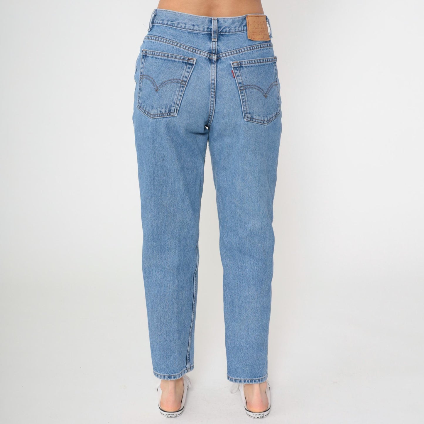 Levi's 512 High Rise Slim Jeans Blue Denim 90s Medium Short 30x29