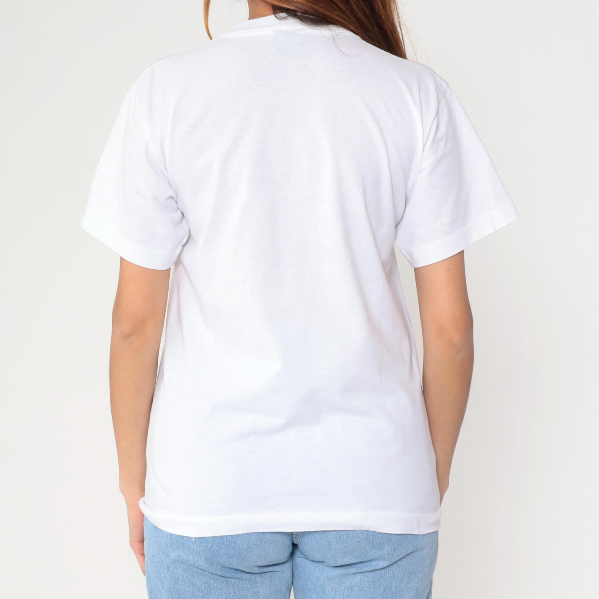 90s June Music Festival Albuquerque Graphic Tee Violin Print White Small