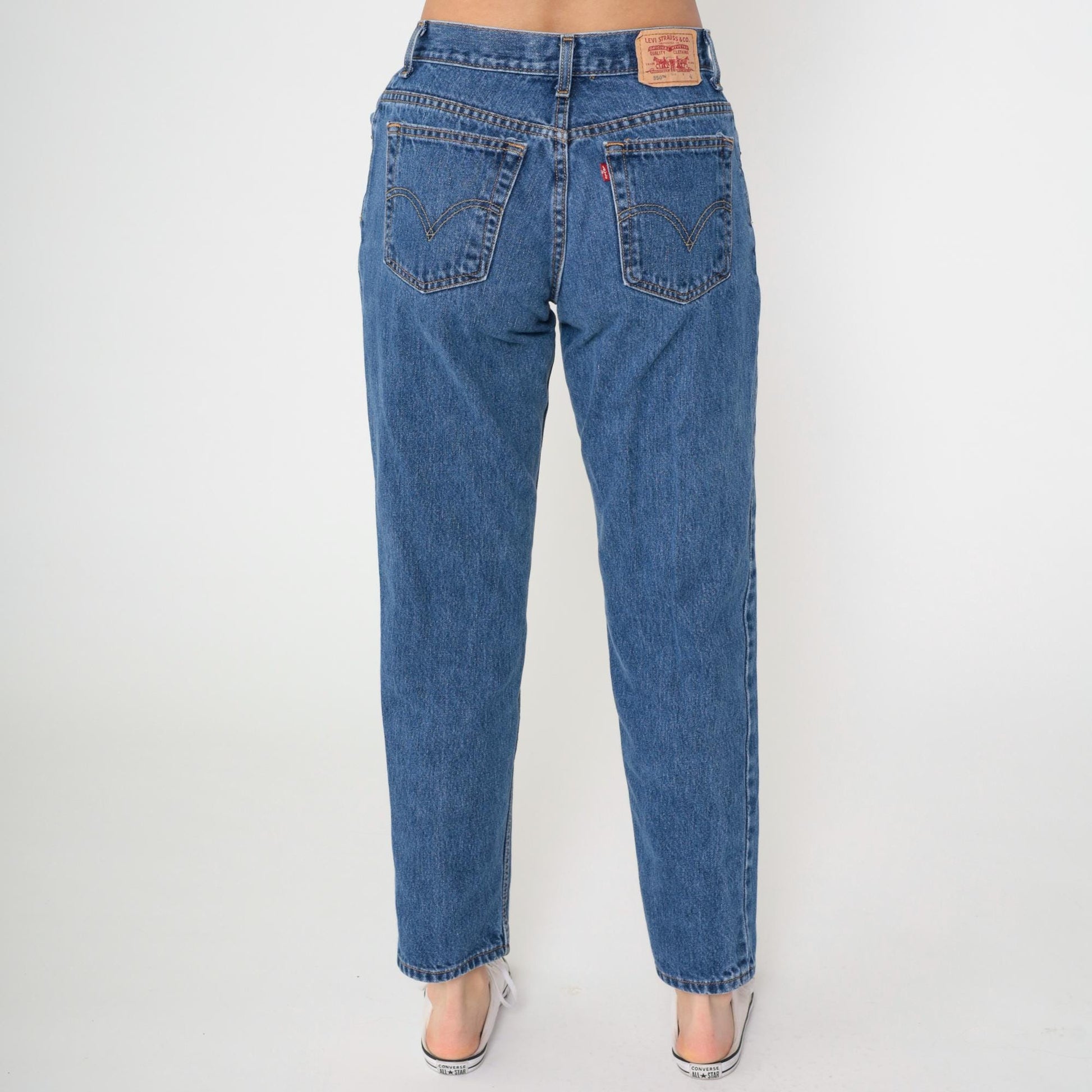 Y2K Levi's 550 Straight Leg High Rise Jeans Blue Denim Medium