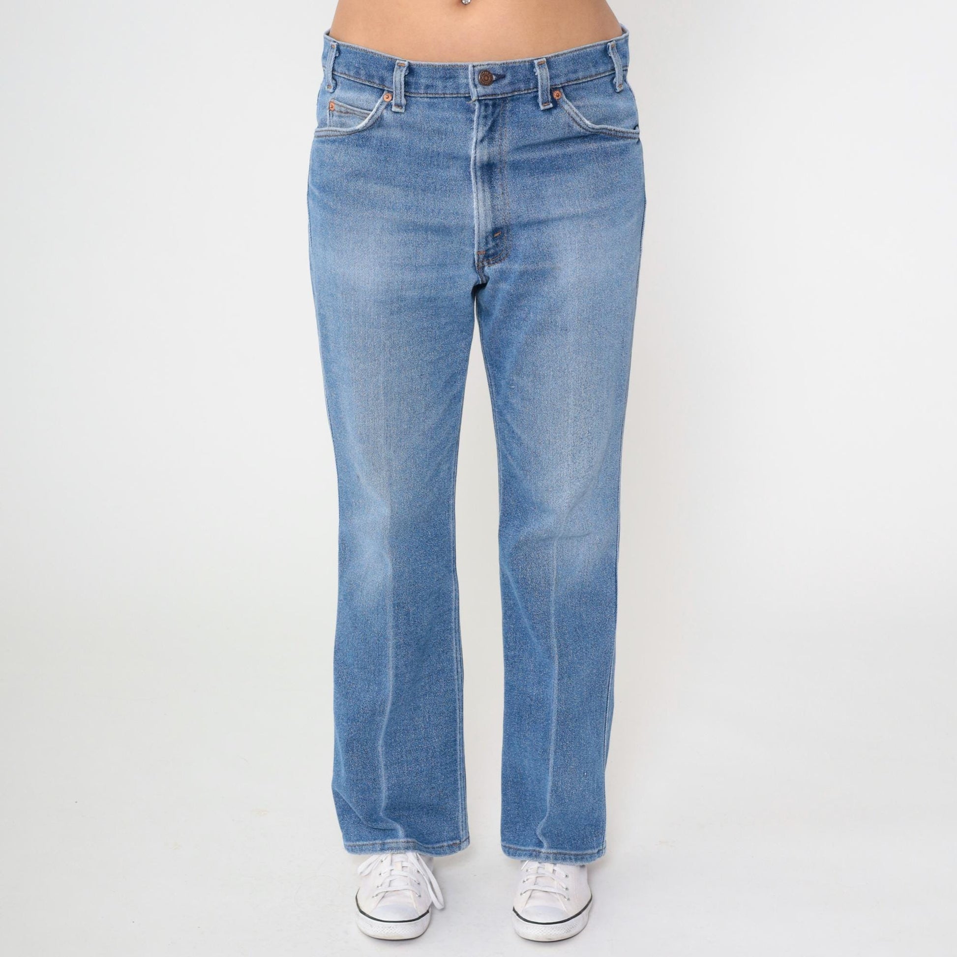 90s Levi's 517 Bootcut Jeans Blue Denim High Rise Men's 36x32