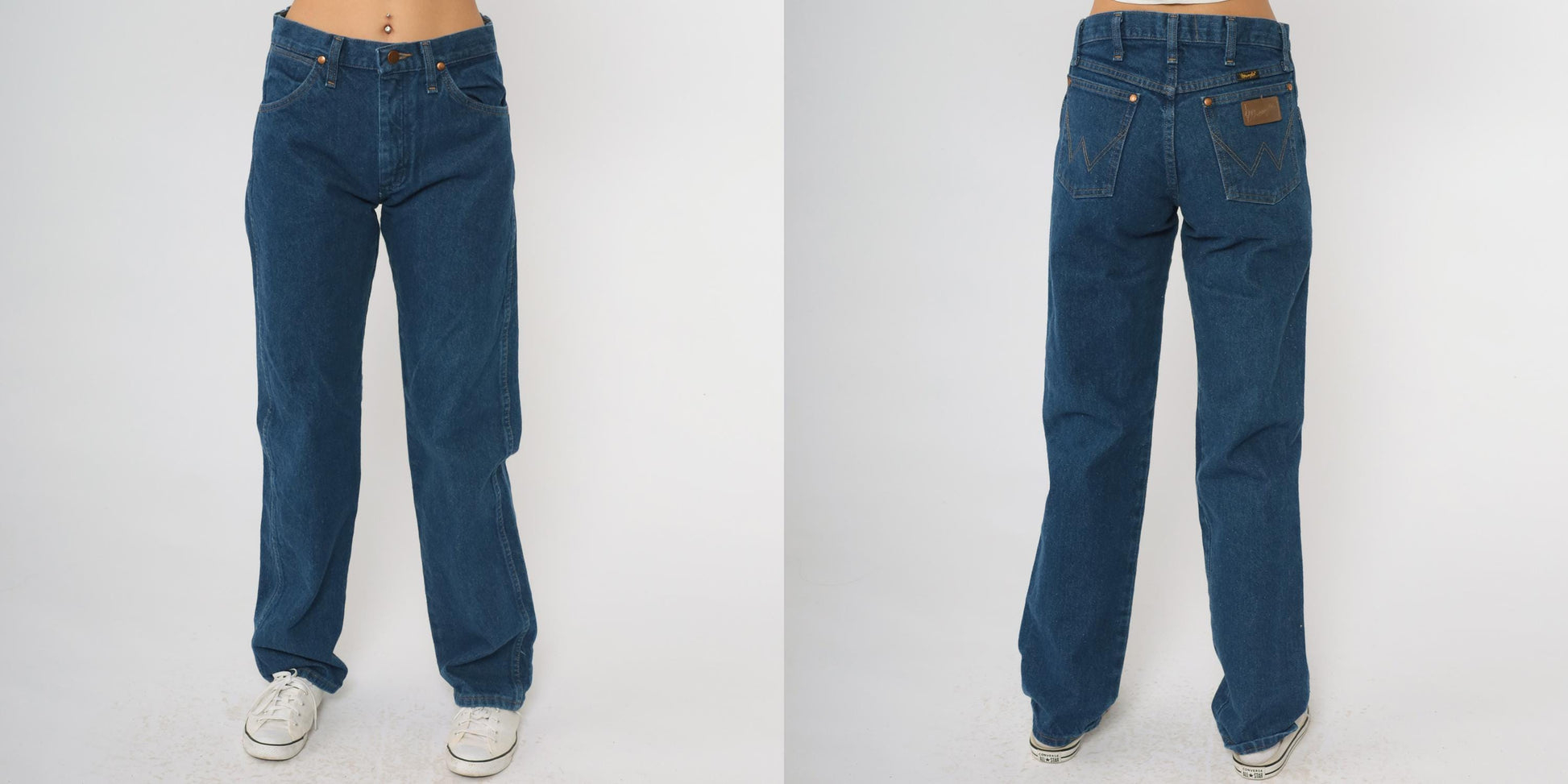90s Wrangler Jeans 28x32 High Rise Straight Leg Blue Denim Small