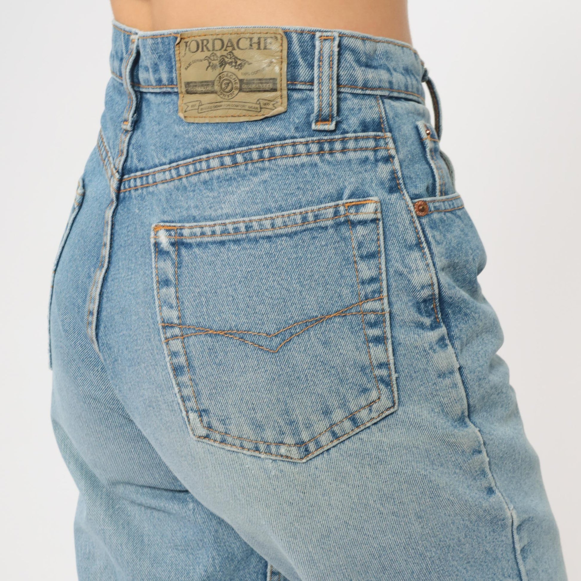 90s Jordache Light Blue High Waisted Mom Jeans Straight Leg Small