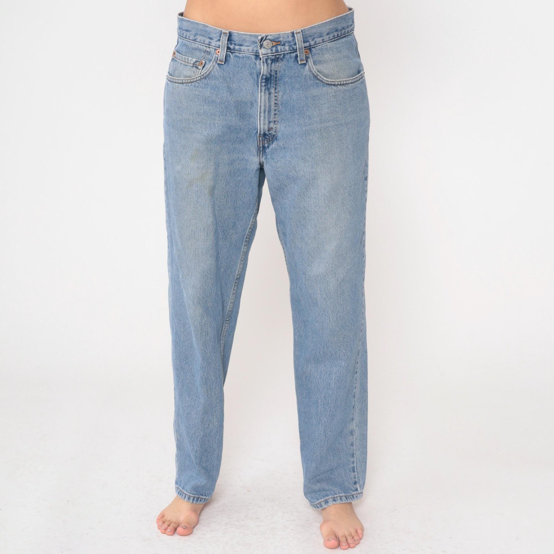 Levi's 550 Y2K Light Wash Jeans High Rise Straight Leg 34
