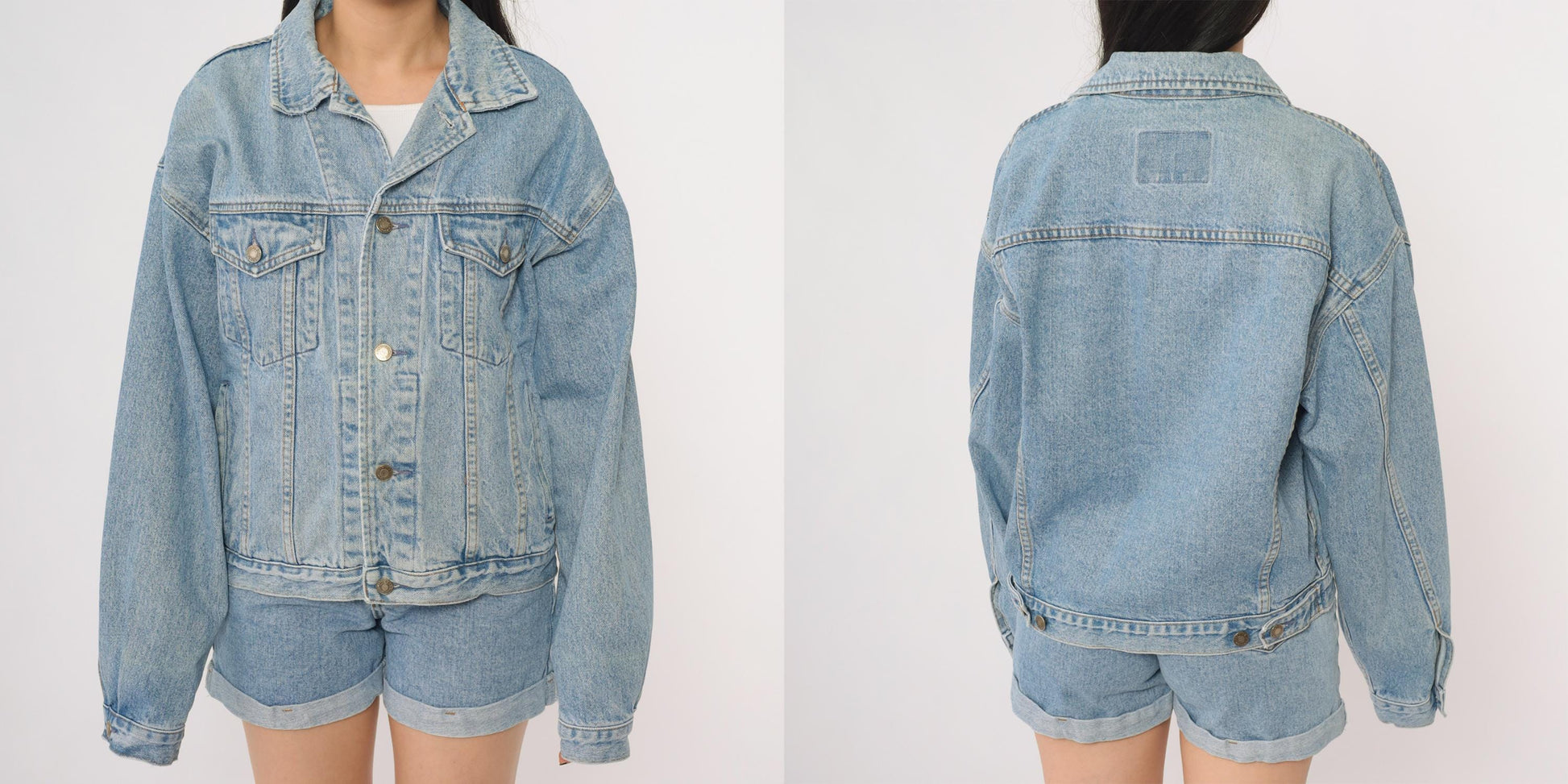 90s GAP Stonewashed Denim Jacket Blue Button-Up Large L