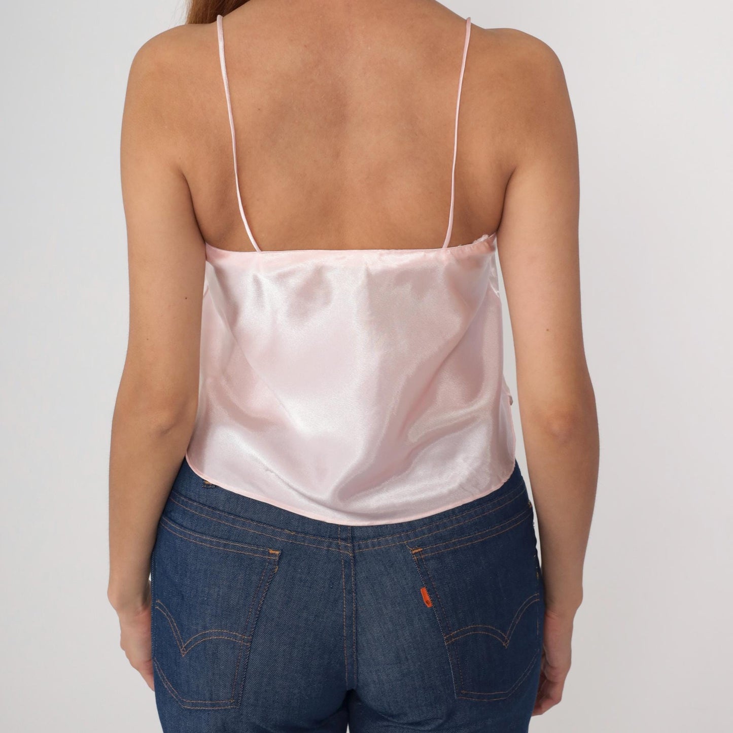 Victoria's Secret 90s Pink Lace Camisole Spaghetti Strap Tank Small
