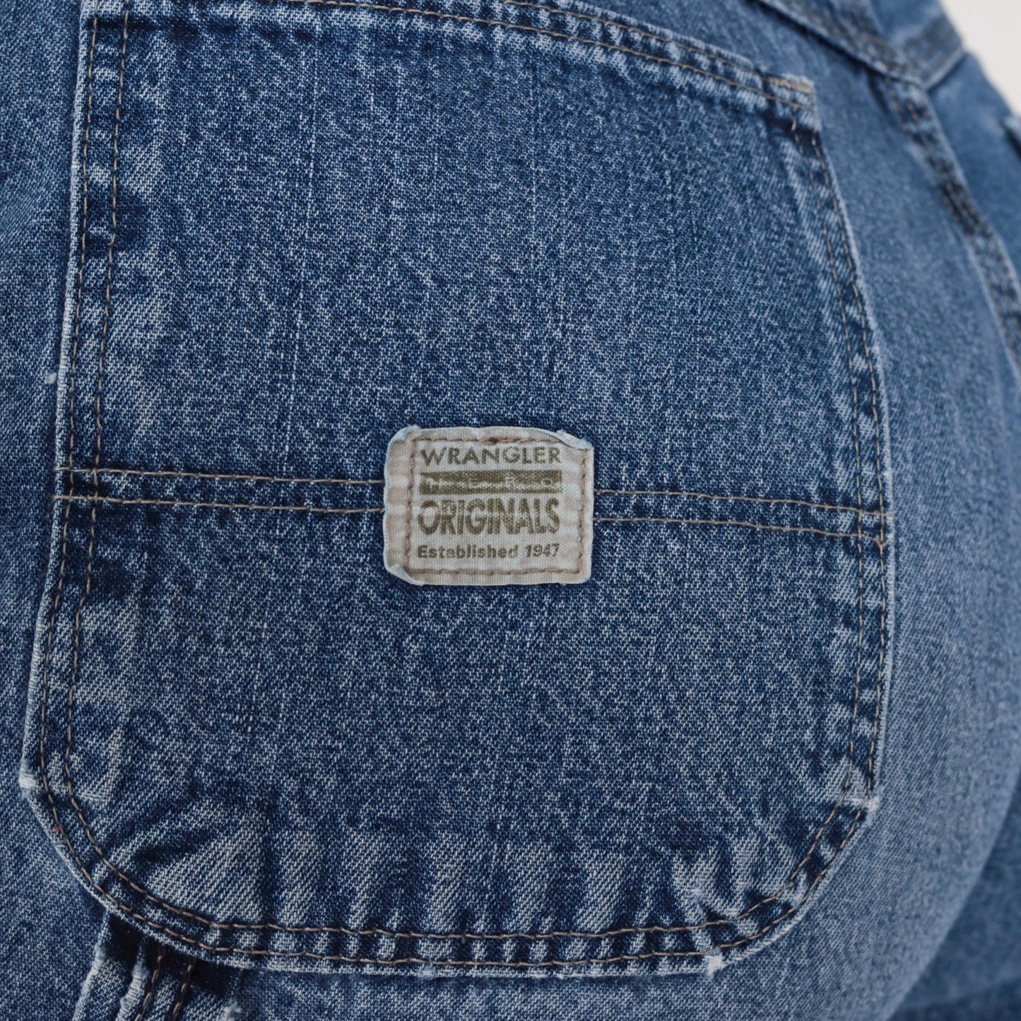 90s Wrangler Denim Cargo Shorts High Waist Blue Jean Medium 30