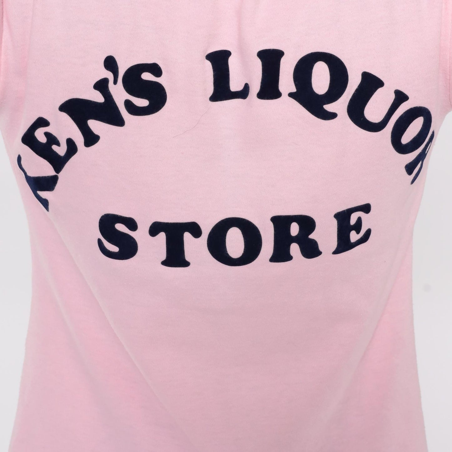 80s Pink Graphic Tee Ken's Liquor Store Stedman Cotton Medium