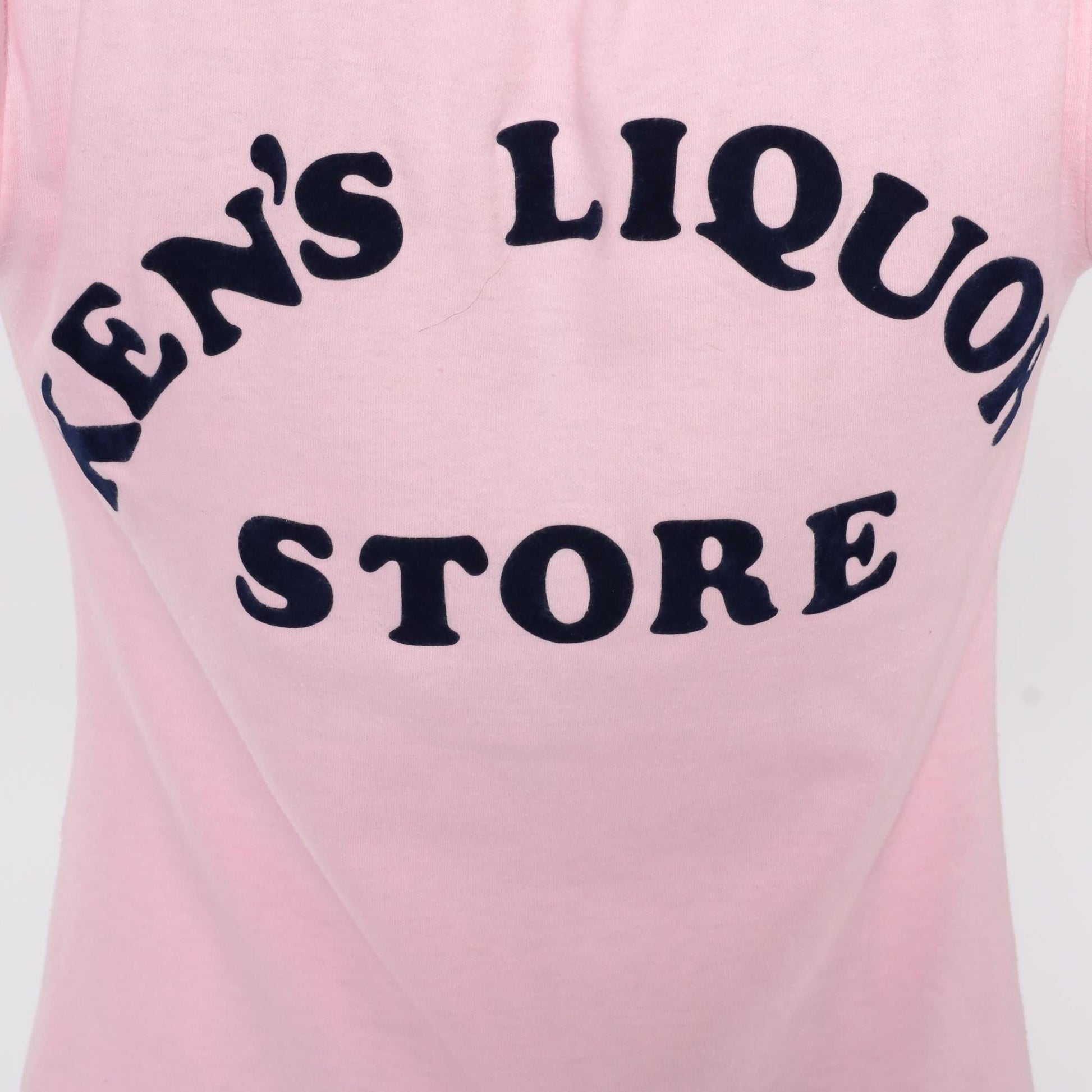 80s Pink Graphic Tee Ken's Liquor Store Stedman Cotton Medium