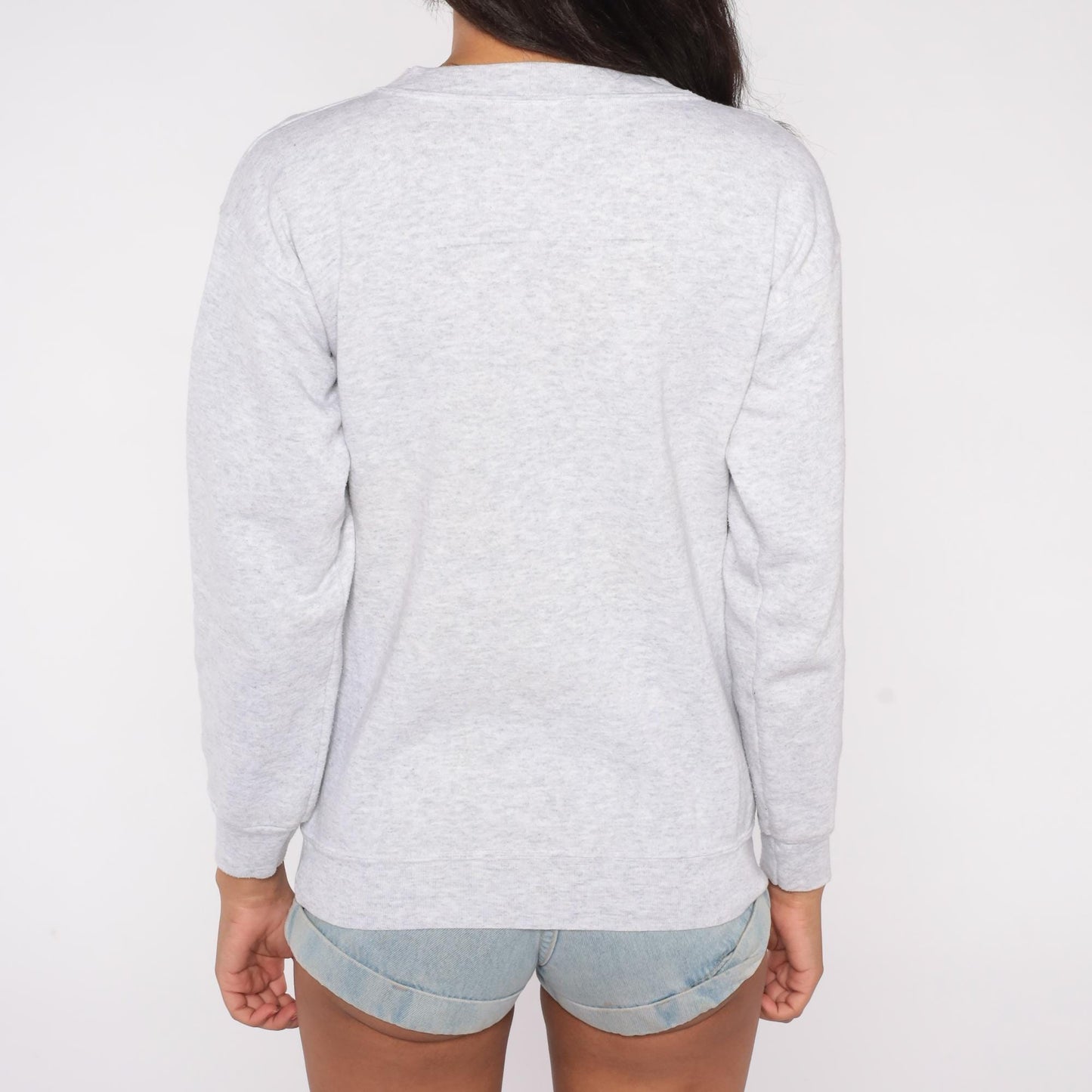 90s Murina Washington Graphic Sweatshirt Mountain Print Grey Small