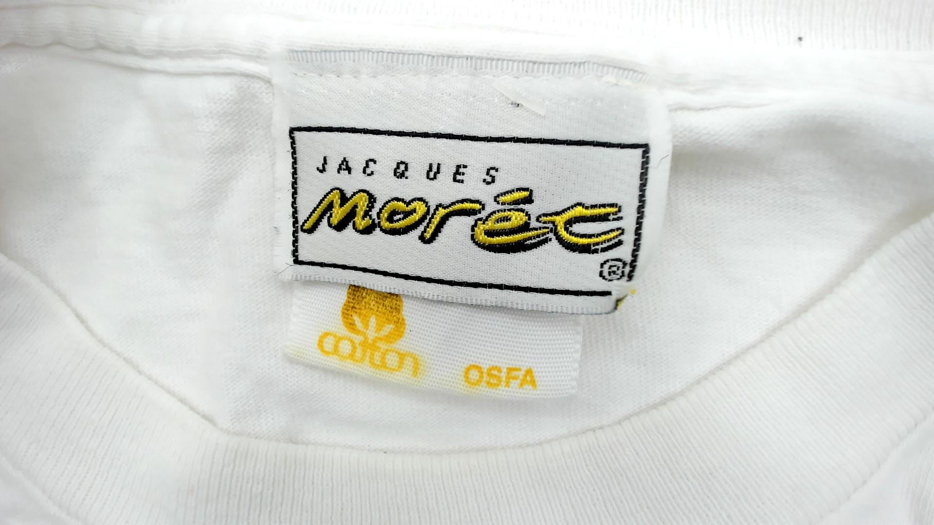 90s Tennessee River Gold Abstract Floral Dragonfly Graphic Tee White Small
