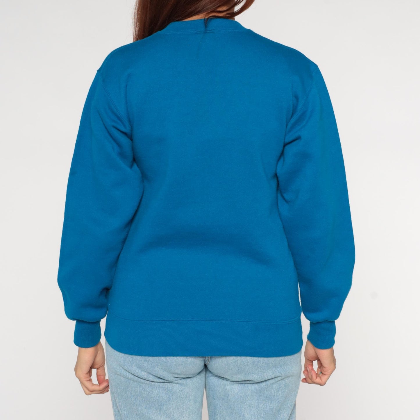 90s Crazy Shirt Bird Of Paradise Hawaii Embroidered Sweatshirt Teal Small
