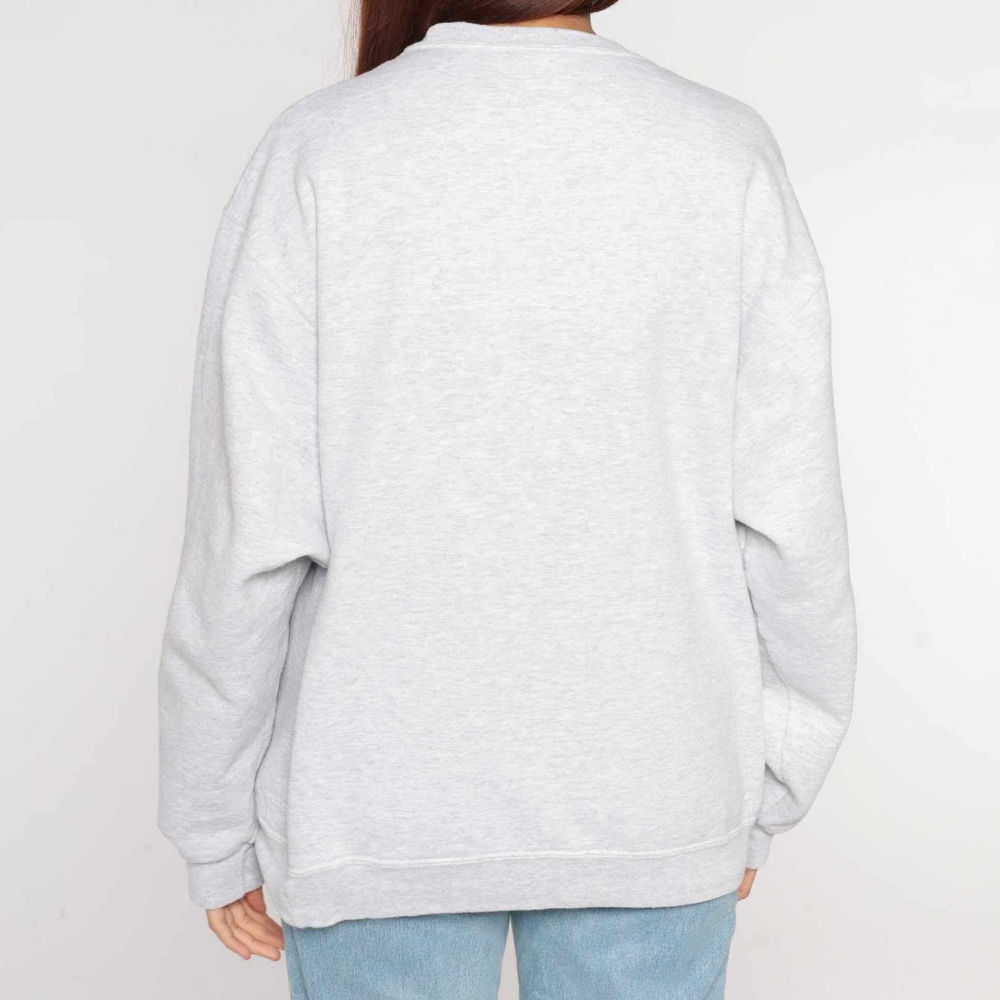 90s Jerzees Possum Graphic Sweatshirt Heather Grey Crewneck Large L