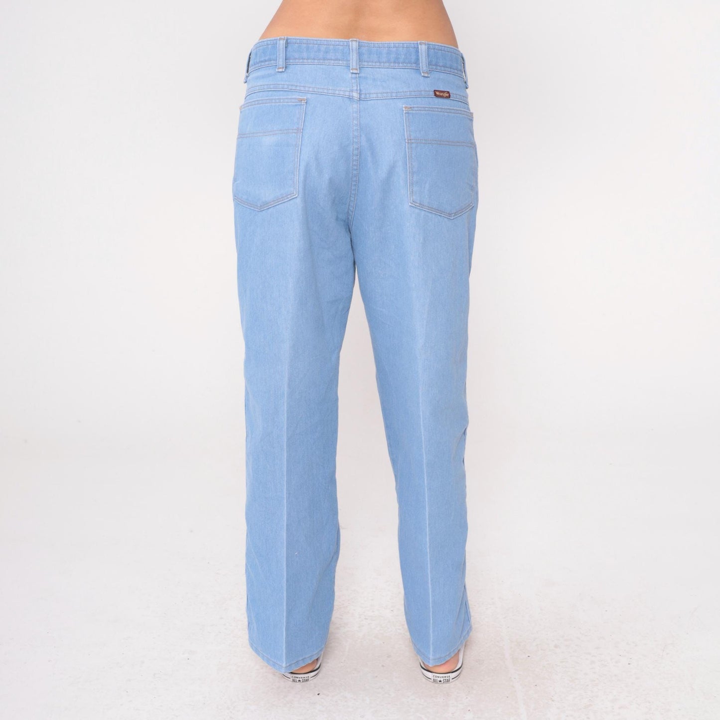 90s Wrangler Light Wash Straight Leg Jeans Cotton Denim 38x29