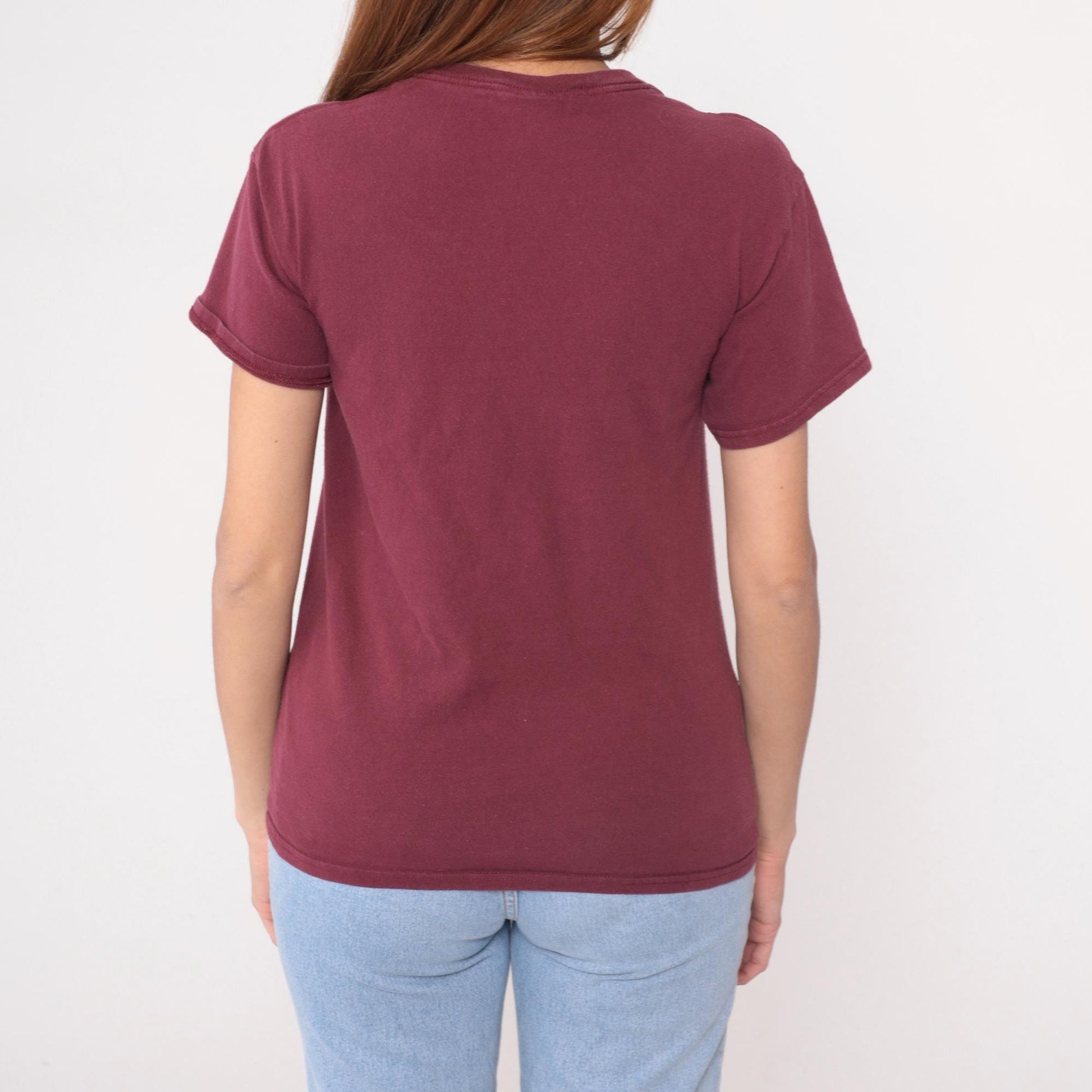 Y2K Hurricane Ridge Olympic National Park Graphic Tee Burgundy Small