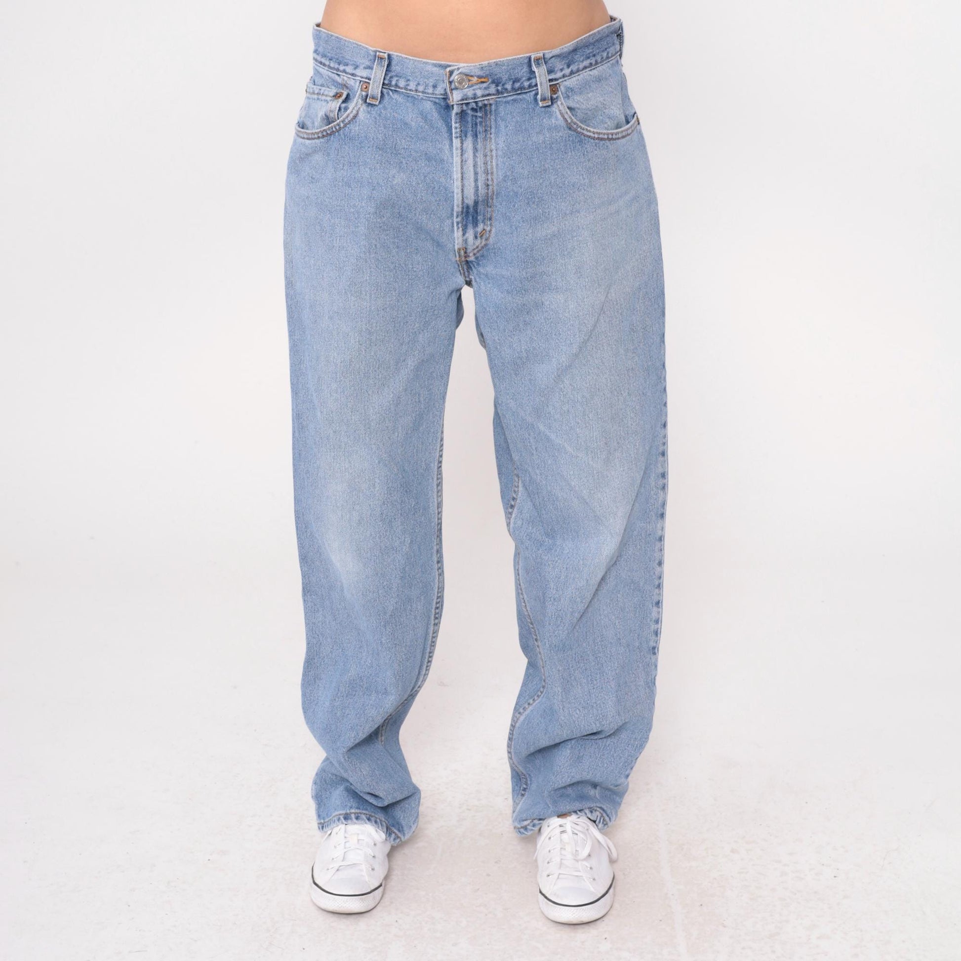 Levi's 550 Y2K Light Wash High Rise Straight Leg Jeans 36x32