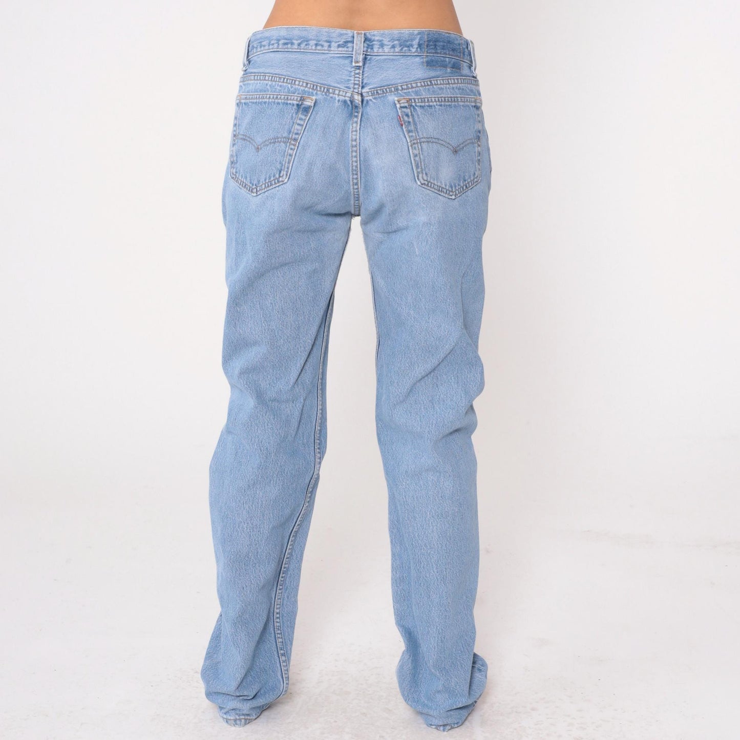 90s Levi's Light Wash High Waist Straight Leg Jeans Cotton Denim W34 L34