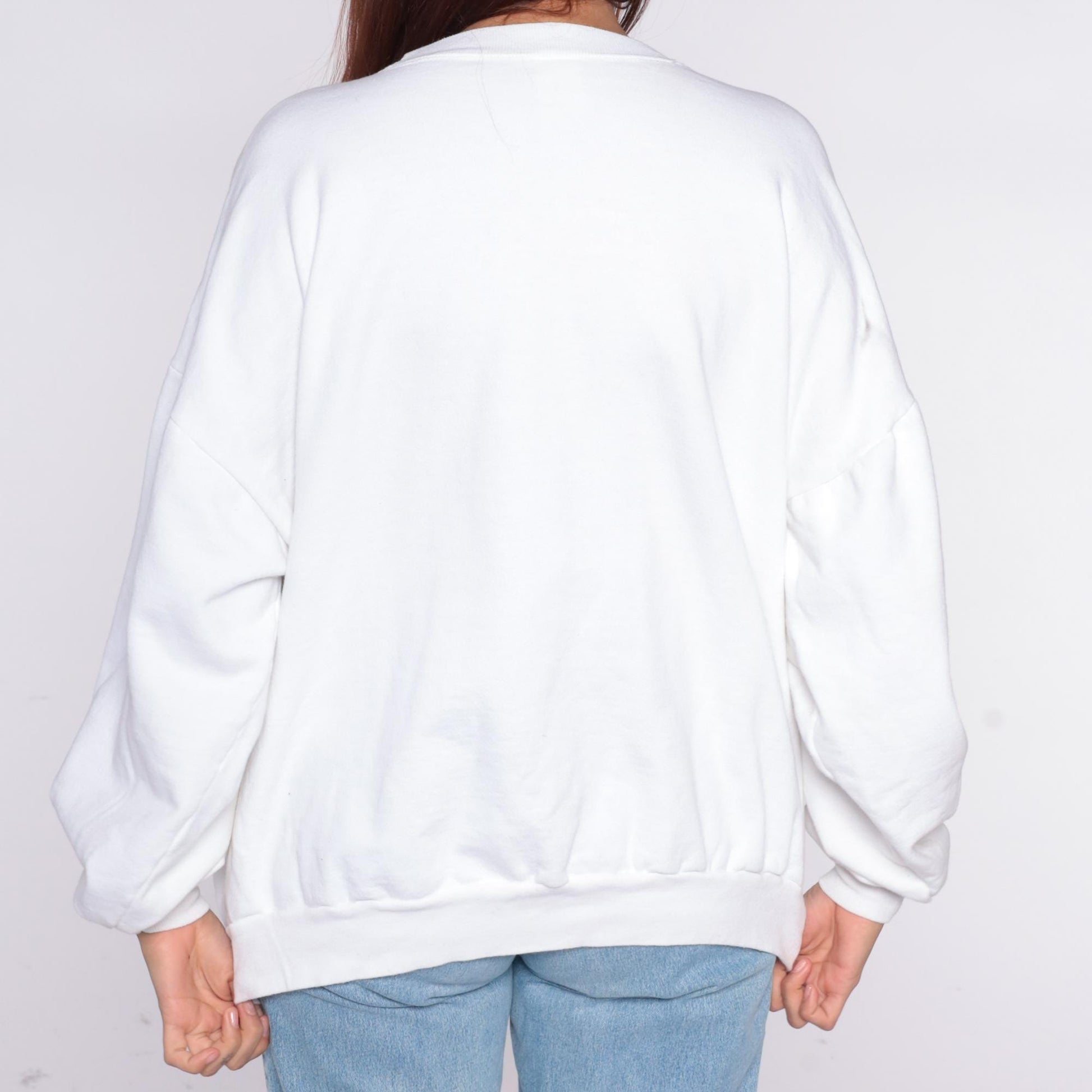 90s Virginia Beach Sweatshirt Plus Size XXL White Tropical Fish Graphic Pullover