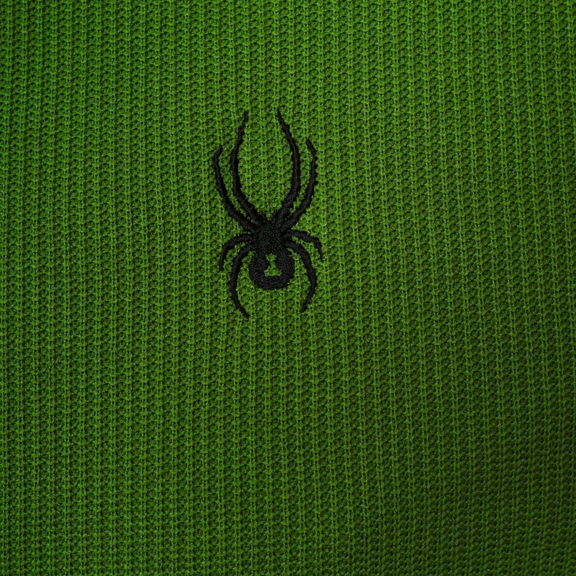 Spyder Y2K Half-Zip Fleece Pullover Lime Green Black Colorblock Large L