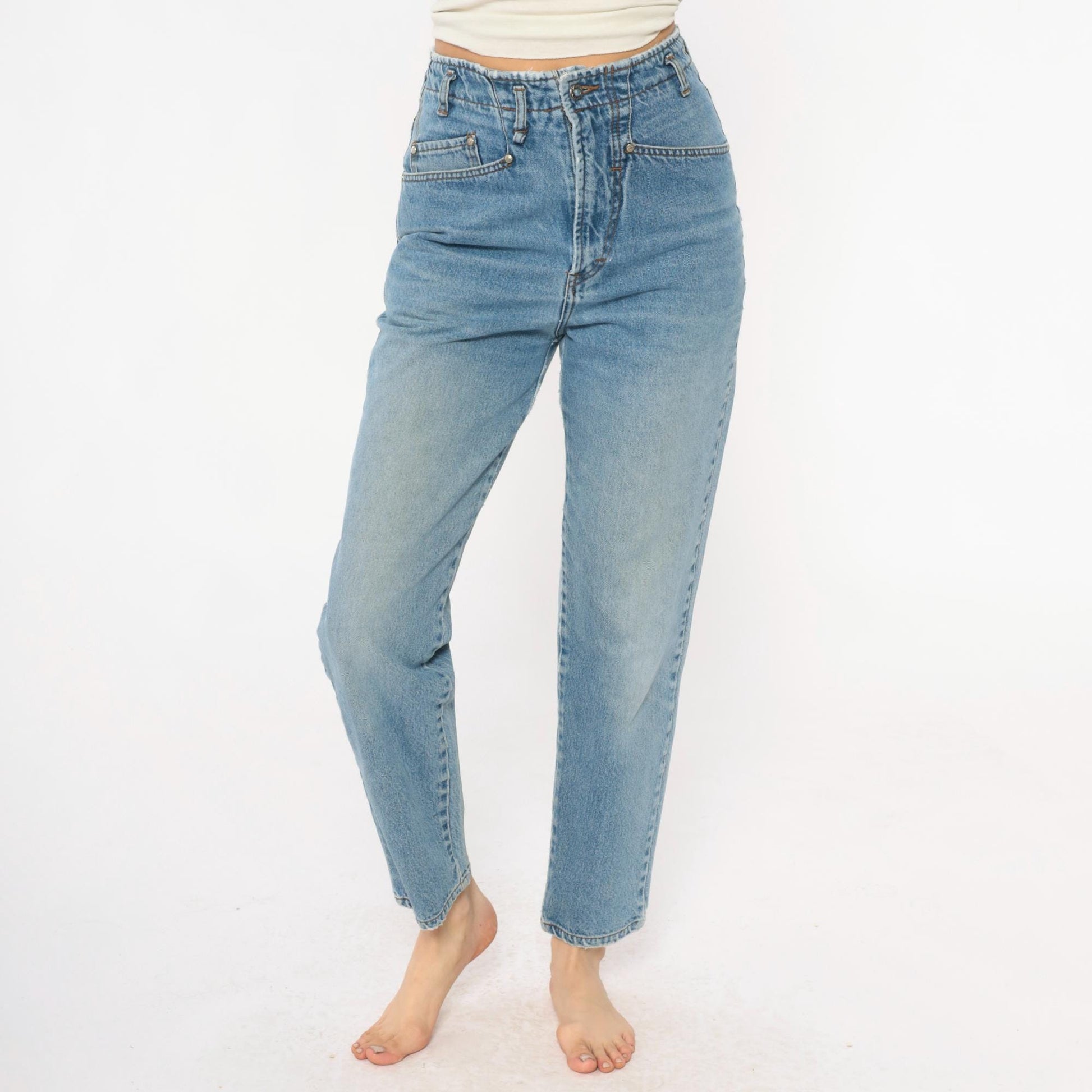 90s Unionbay Light Wash High-Waisted Straight Leg Denim Jeans Medium M