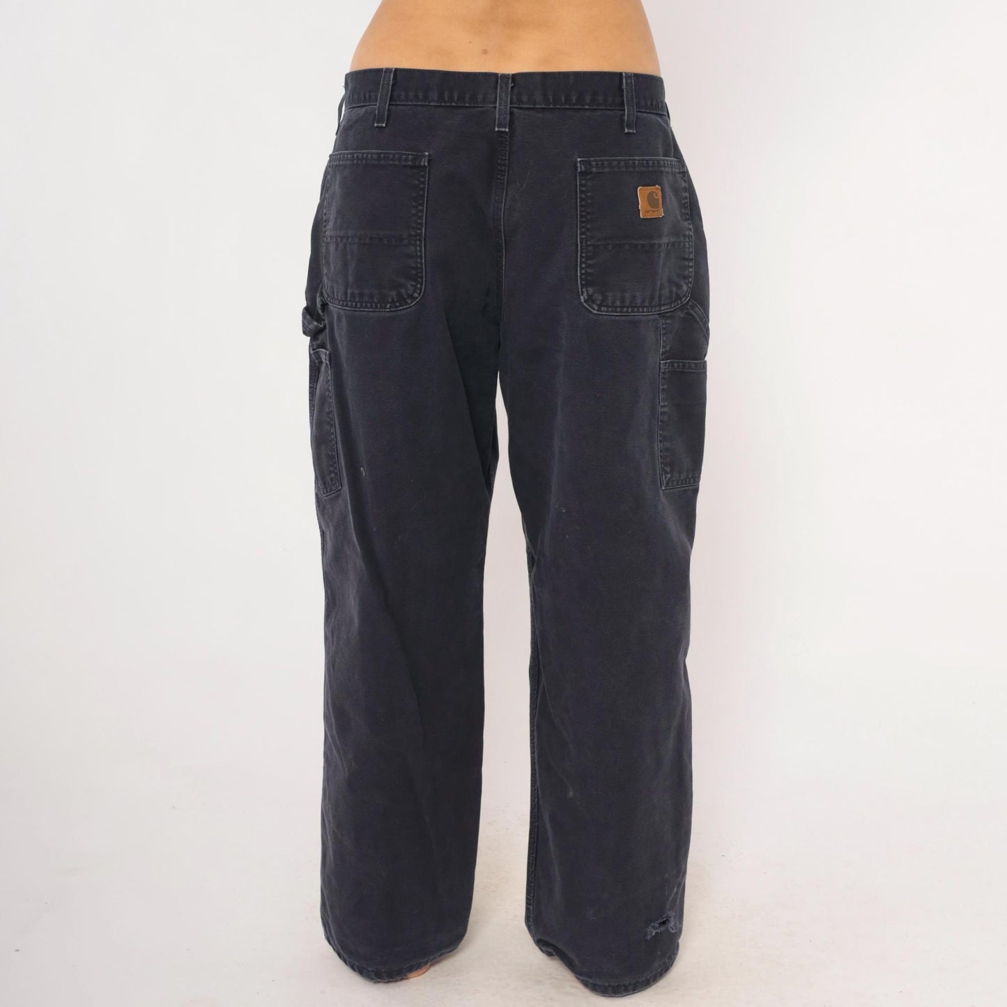 2000s Carhartt Carpenter Pants Navy Cotton Straight Leg Extra Large XL