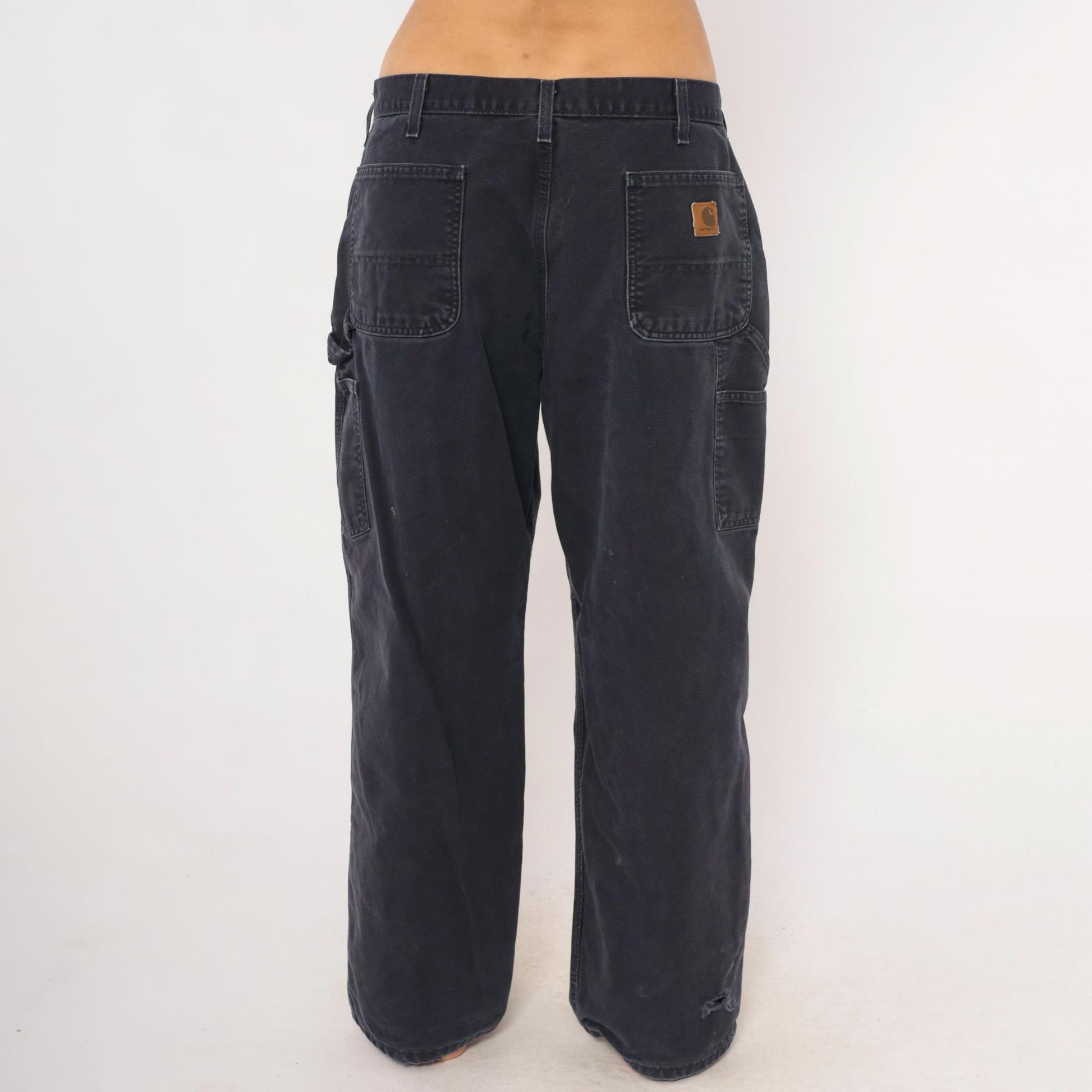 2000s Carhartt Carpenter Pants Navy Cotton Straight Leg Extra Large XL