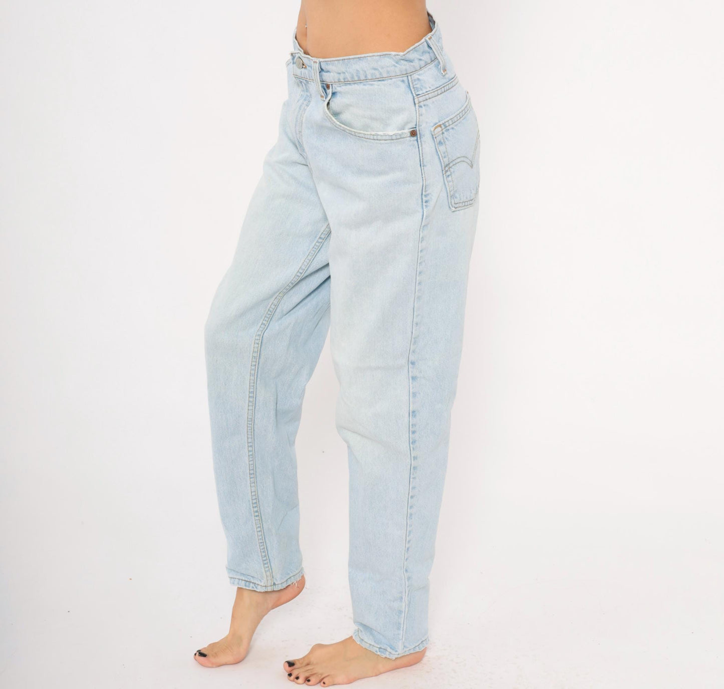 90s Levi's 560 Light Wash High Rise Tapered Jeans 31x32