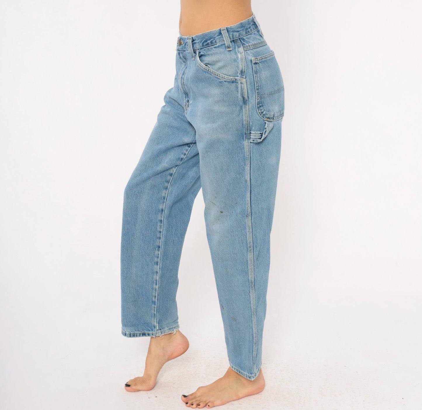 Dickies Carpenter Jeans 2000s Light Wash Straight Leg Workwear Denim Medium M