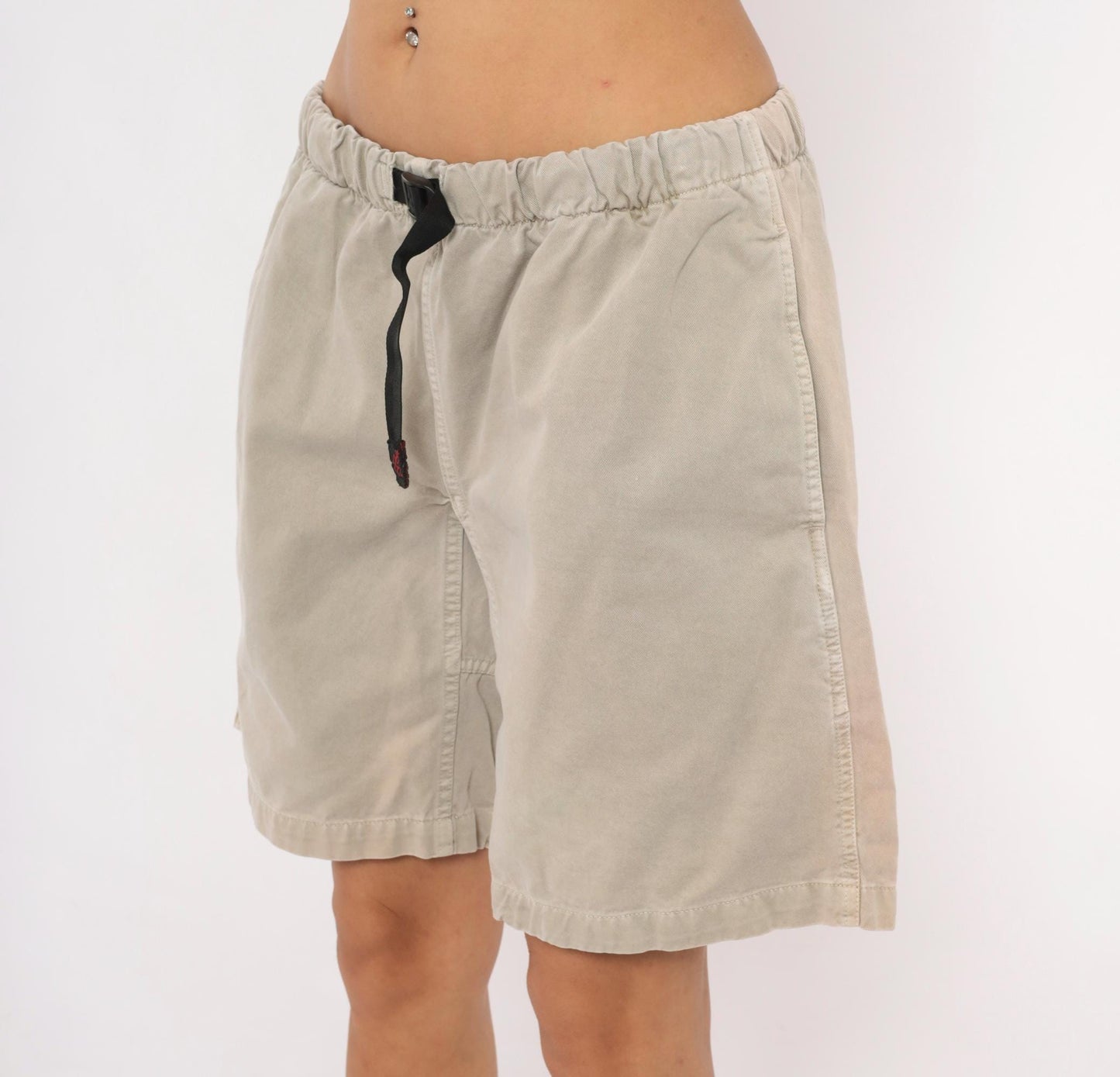 90s Gramicci Climbing Shorts Khaki Cotton Buckle Belt Large L