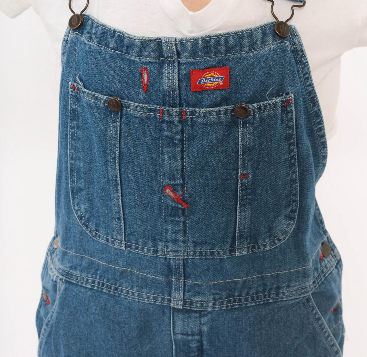 Y2K Dickies Denim Bib Overalls Blue Jean Medium Unisex Workwear