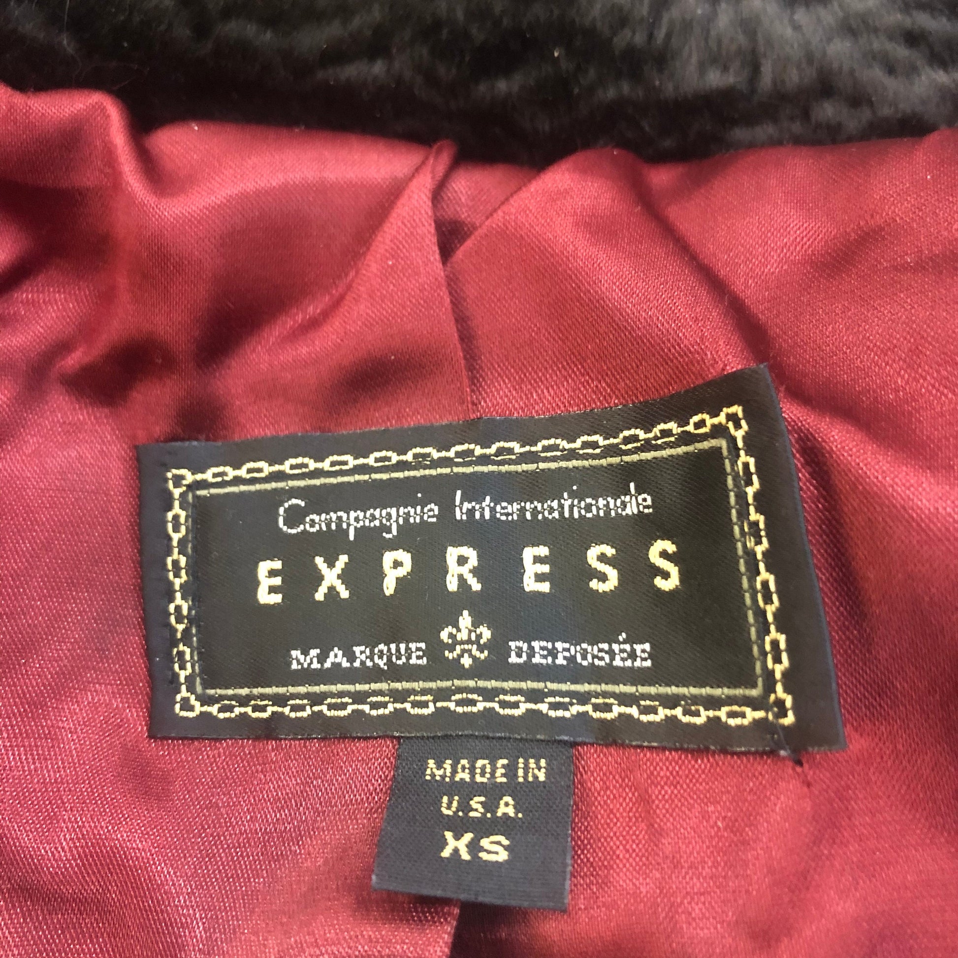 90s Brown Faux Fur Jacket Y2K Winter Coat Extra Small XS