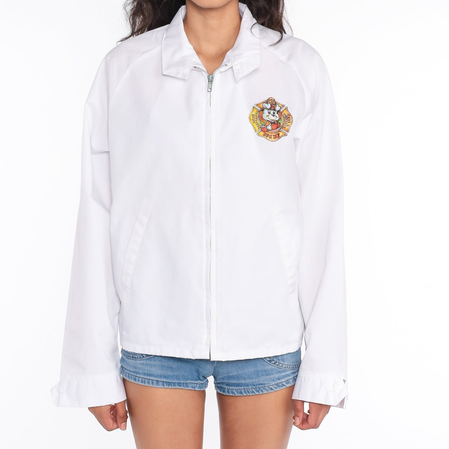 80s Northern California Burn Foundation Windbreaker White Jacket Extra Large