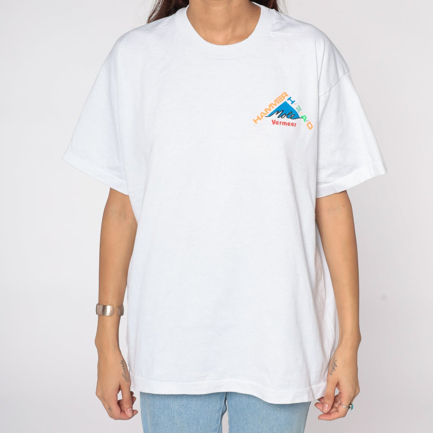 90s Hammerhead Moleman Vermeer Graphic T-Shirt Cotton Extra Large XL