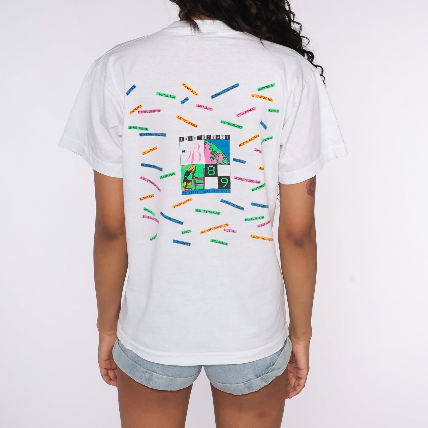 1989 Seattle Bumbershoot Festival Graphic T-Shirt Music Arts Tee Medium