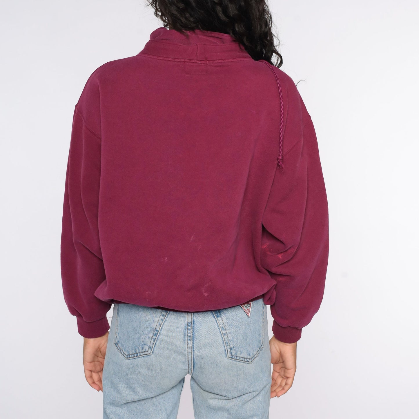 90s Bucks Lake California Sweatshirt Burgundy Crewneck Pullover Extra Large XXL