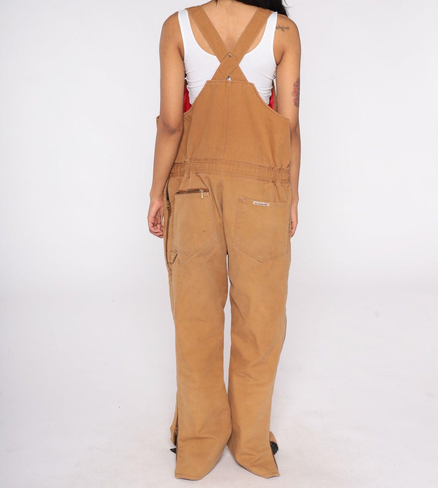 90s Walls Blizzard Pruf Insulated Workwear Overalls Brown Tall Extra Large